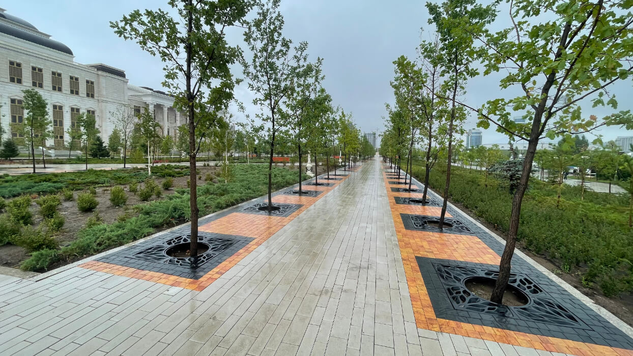 Приствольная решетка для дерева ZKING CRUST 1.2х1.2м Черная в Ташкенте фото