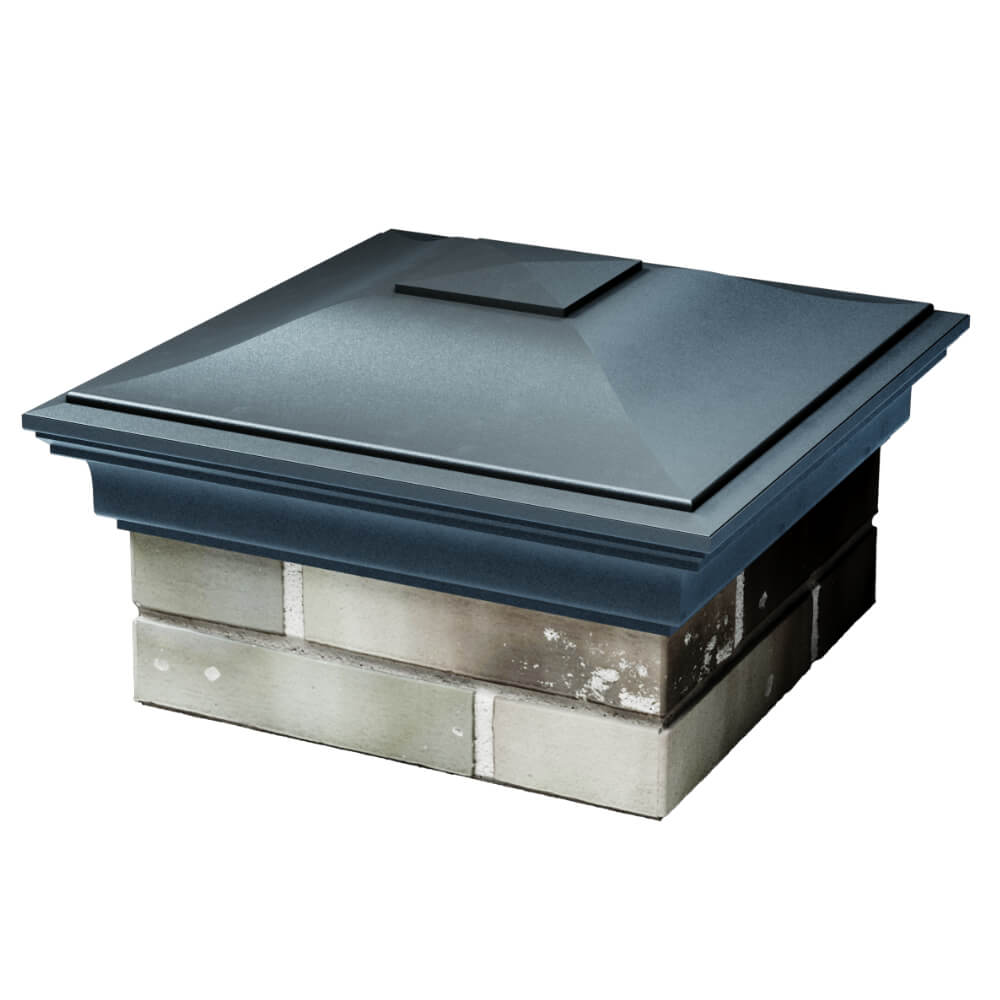 Колпак Zking Монблан Серый на столб 1.5х1.5 кирпича (385х385мм) в Ташкенте фото