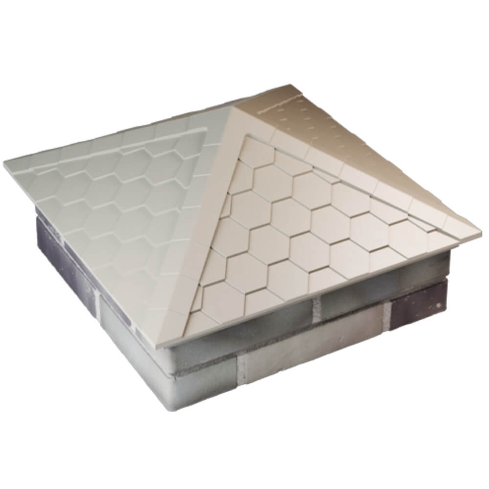 Колпак Zking Эверест Бежевый на столб 2х2 кирпича (535х535мм) Ташкент фото