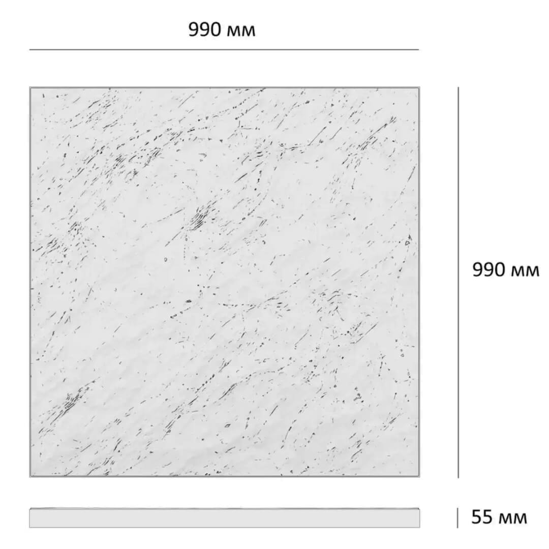 Шаговая плита STONE Светлая Галька 990х990х55мм в Ташкенте фото