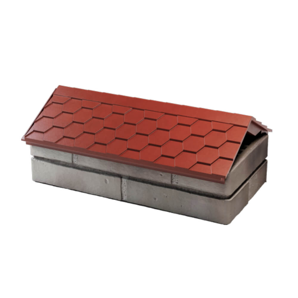 Парапет Zking Эверест Красный с посадкой на 1 кирпич (200/225/255мм) в Ташкенте фото