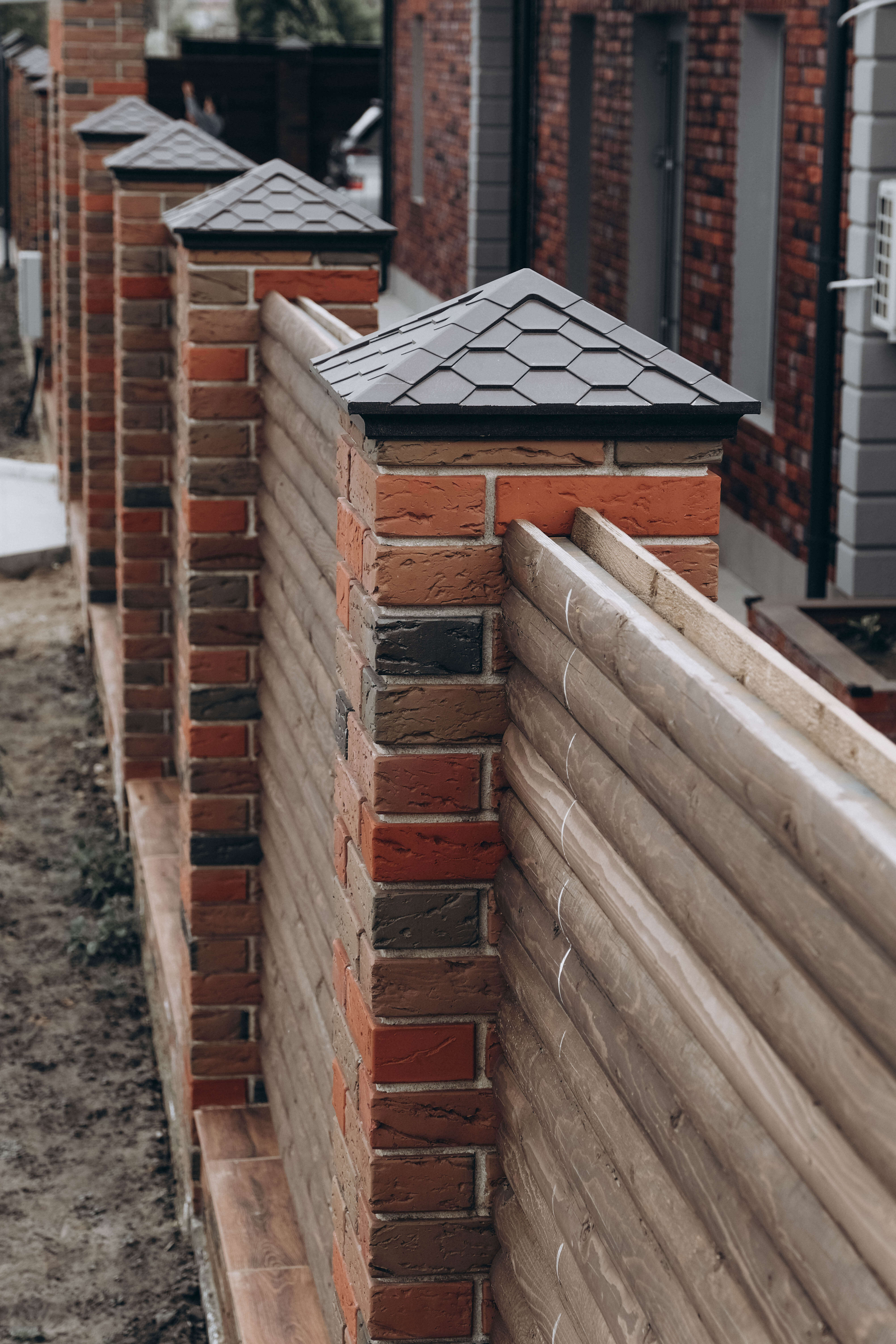 Колпак Zking Эверест Коричневый на столб 1.5х1.5 кирпича (390х390мм) в Ташкенте фото