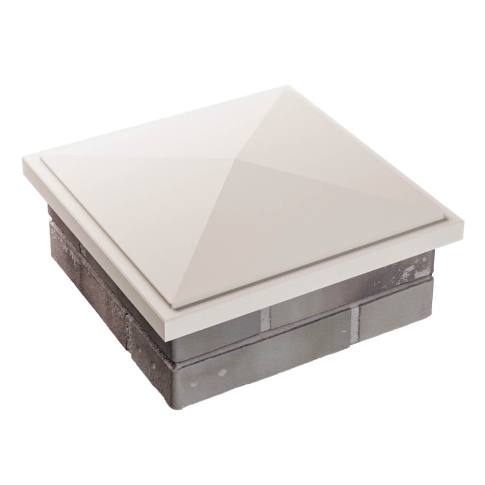 Колпак Zking БонаМоно Бежевый на столб 1.5х1.5 кирпича (385х385, 400х400мм) в Ташкенте фото