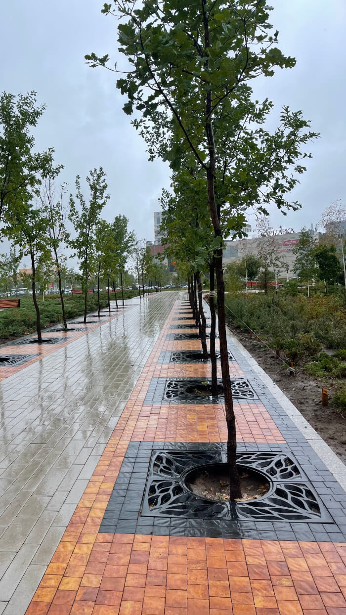 Приствольная решетка для дерева ZKING CRUST 1.2х1.2м Черная в Ташкенте фото