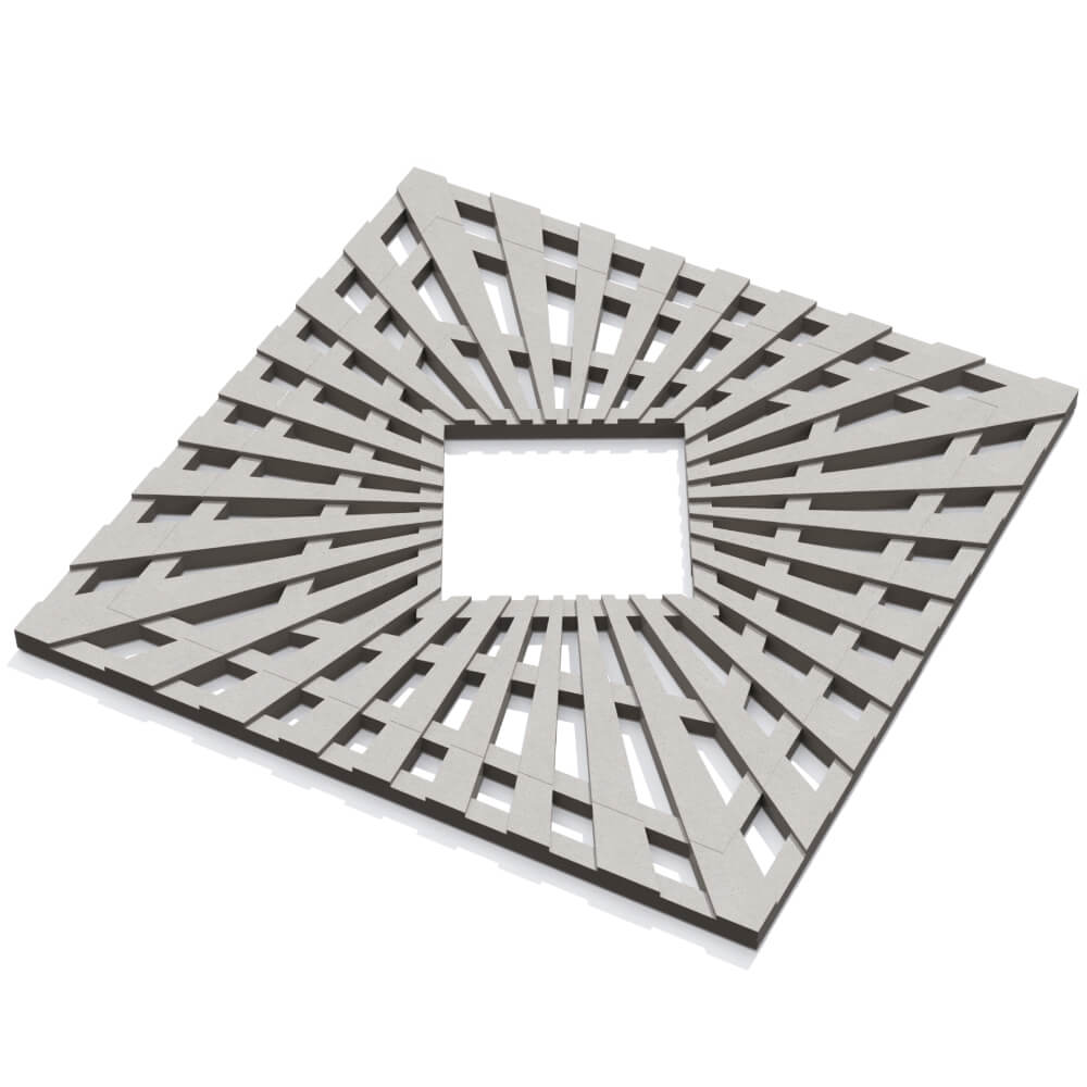 Приствольная решетка для дерева ZKING ATMOSPHERE 1.2х1.2м Бежевая в Ташкенте фото