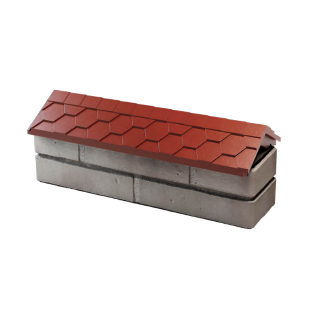 Парапет Zking Эверест Красный с посадкой на 0.5 кирпича (130мм) в Ташкенте фото