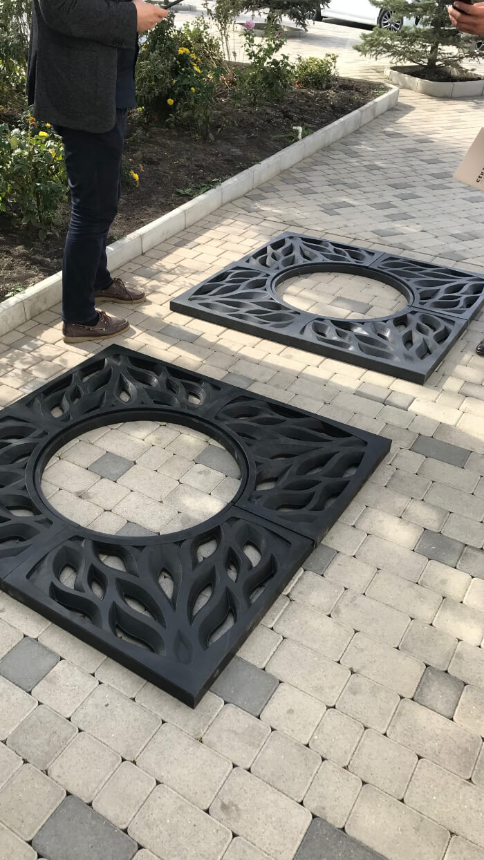 Приствольная решетка для дерева ZKING CRUST 1.2х1.2м Черная в Ташкенте фото