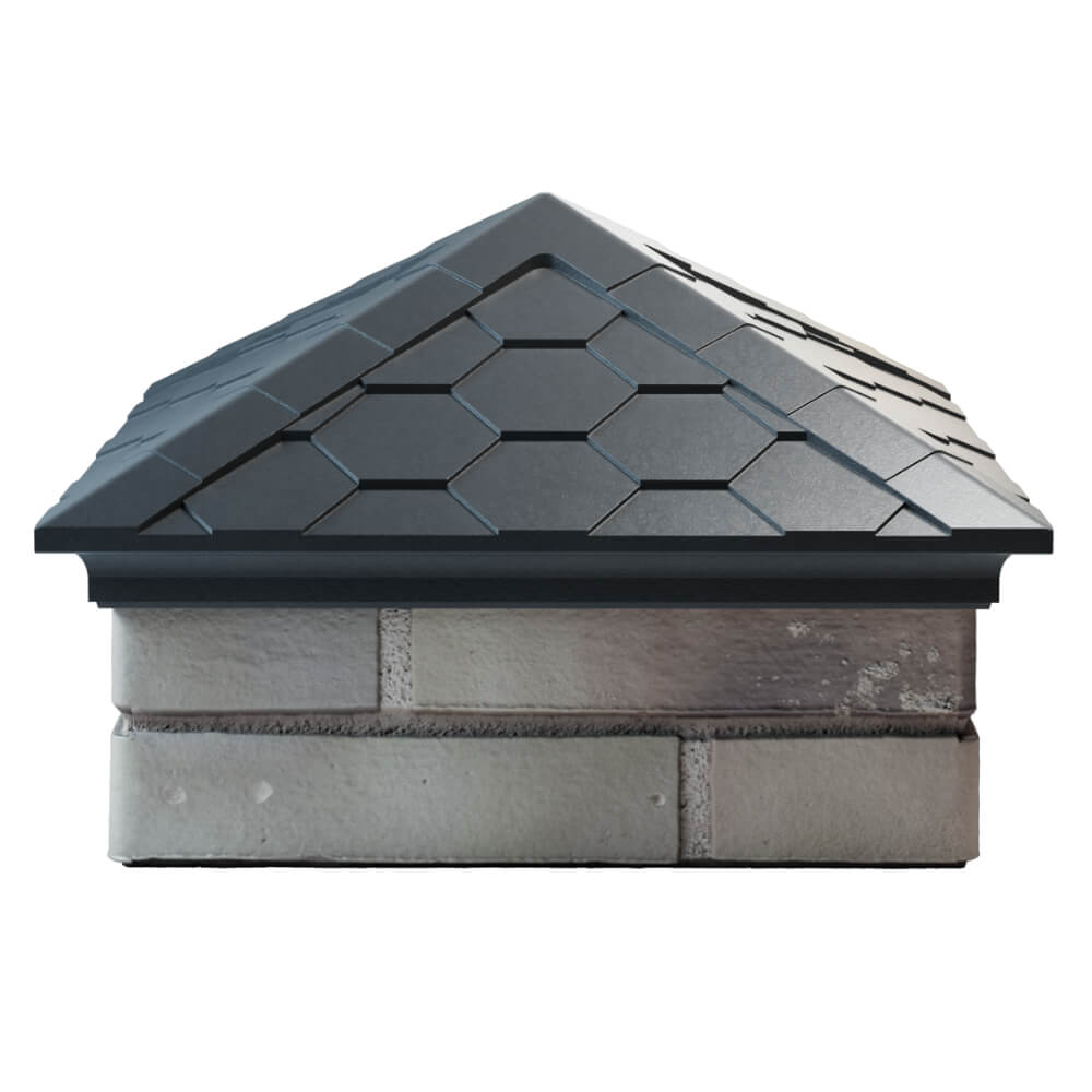 Колпак Zking Эверест Серый на столб 1.5х1.5 кирпича (390х390мм) Ташкент фото