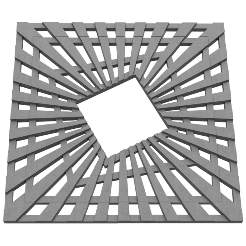 Приствольная решетка для дерева ZKING ATMOSPHERE 1.2х1.2м Серая в Ташкенте фото