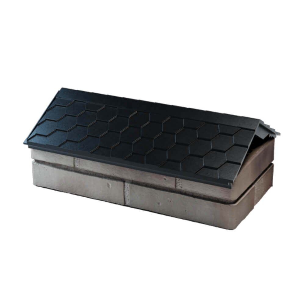 Парапет Zking Эверест Черный с посадкой на 1 кирпич (200/225/255мм) в Ташкенте фото