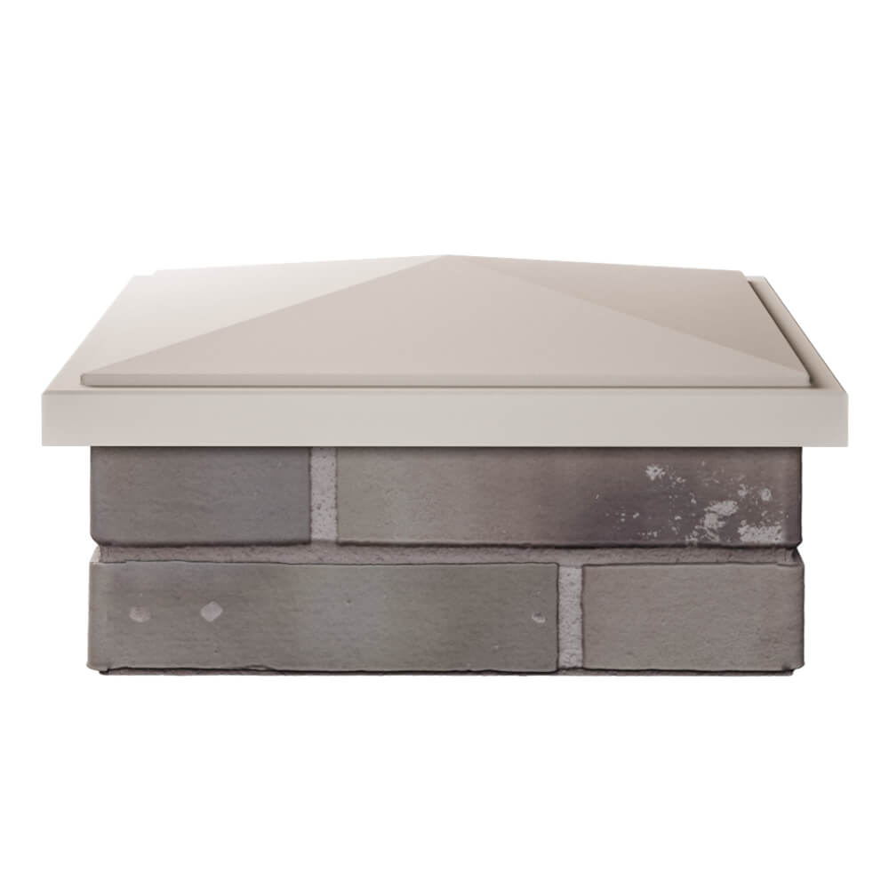 Колпак Zking БонаМоно Бежевый на столб 1.5х1.5 кирпича (385х385, 400х400мм) Ташкент фото