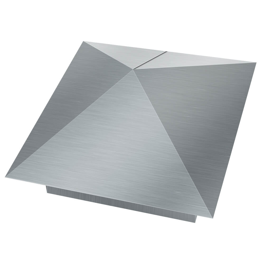 Колпак металлический 380х380мм оцинкованный заборный Ташкент фото