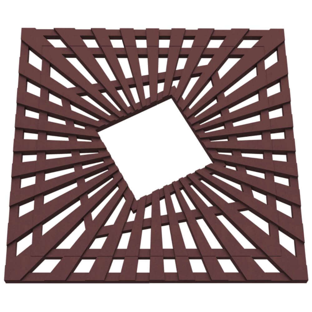 Приствольная решетка для дерева ZKING ATMOSPHERE 1.2х1.2м Коричневая в Ташкенте фото