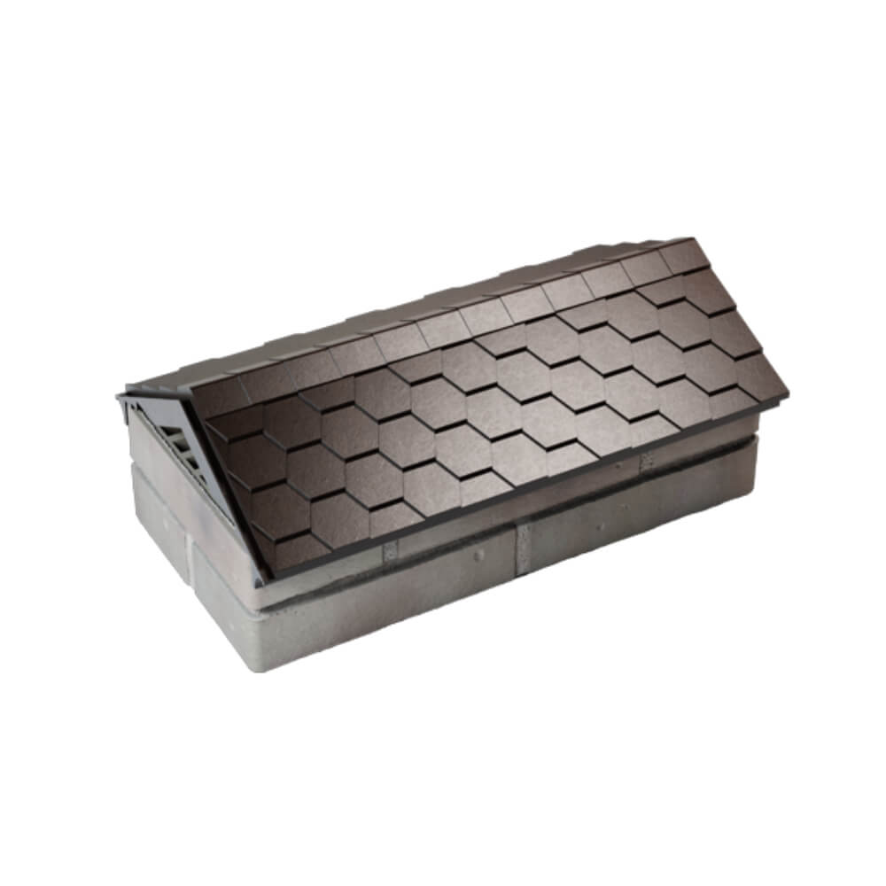 Парапет Zking Эверест Коричневый с посадкой на 1 кирпич (200/225/255мм) в Ташкенте фото