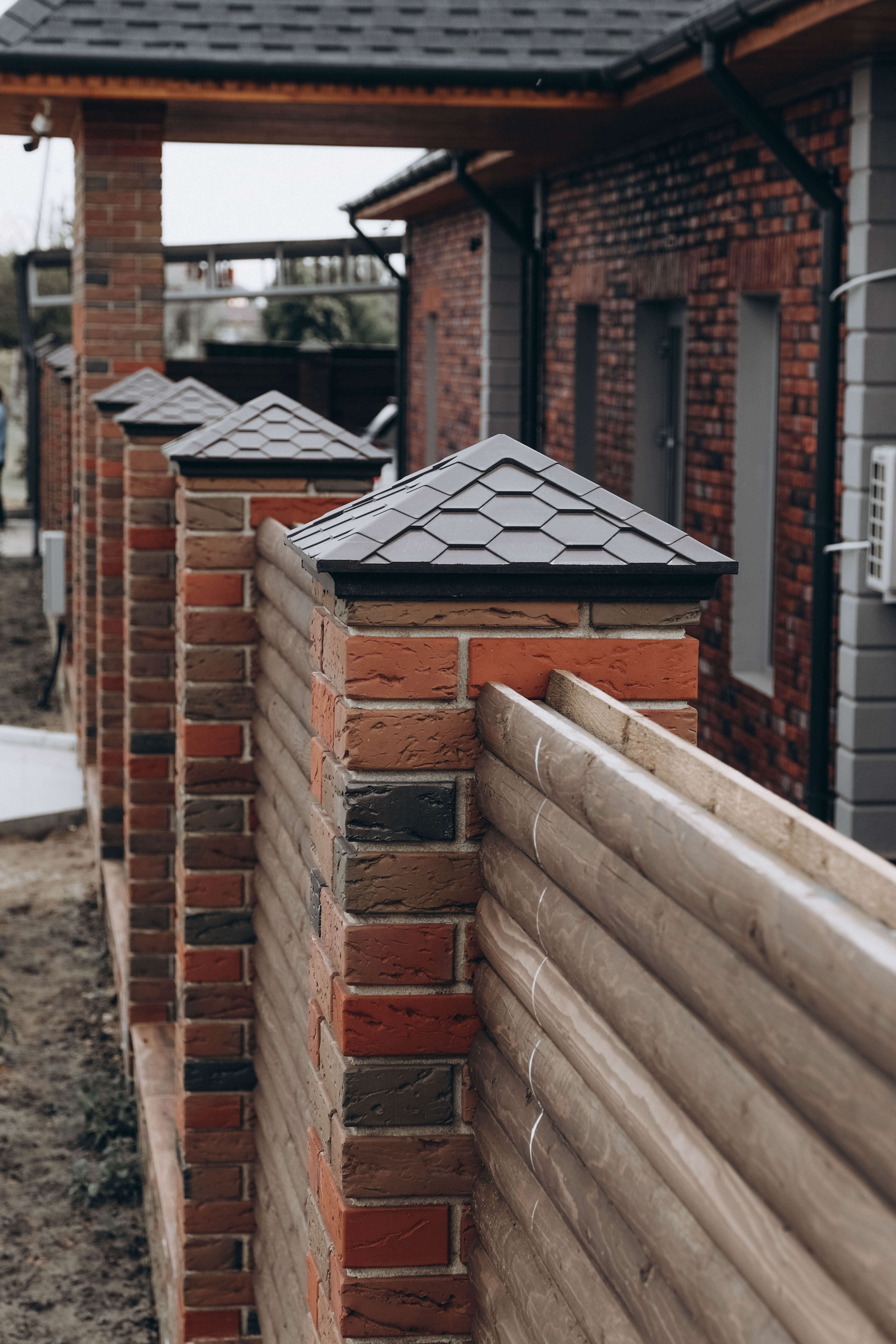 Колпак Zking Эверест Коричневый на столб 1.5х1.5 кирпича (390х390мм) в Ташкенте фото