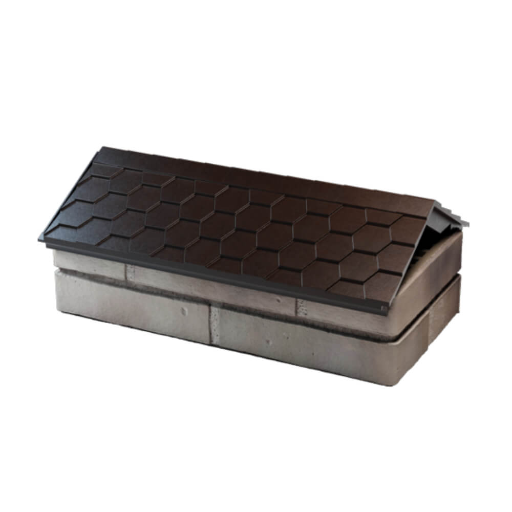 Парапет Zking Эверест Коричневый с посадкой на 1 кирпич (200/225/255мм) в Ташкенте фото