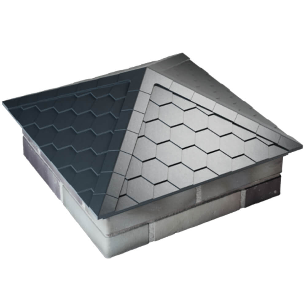 Колпак Zking Эверест Серый на столб 2х2 кирпича (535х535мм) Ташкент фото