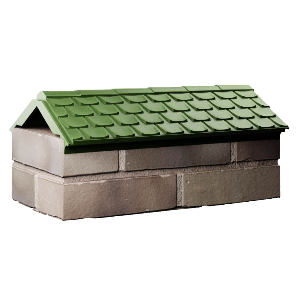 Парапет Zking Эльбрус Зеленый с посадкой на 1 кирпич (255мм) Ташкент фото
