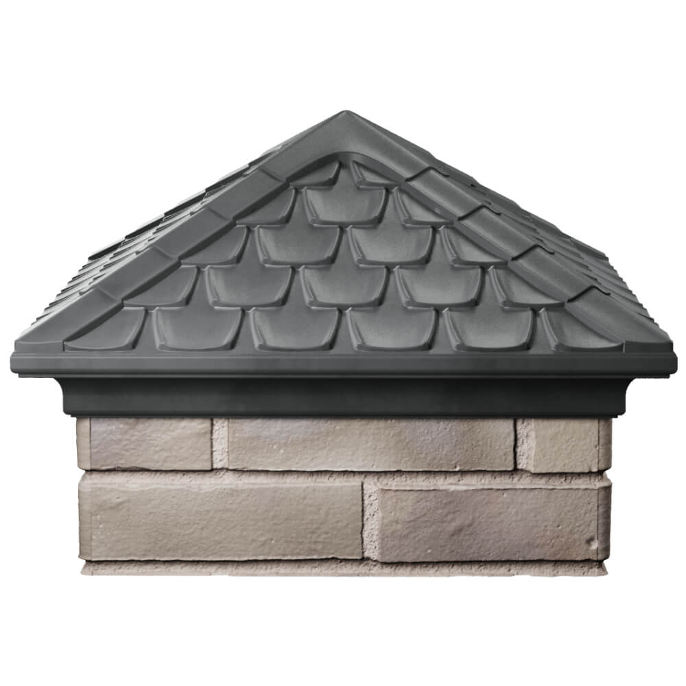 Колпак Zking Эльбрус Серый на столб 1.5х1.5 кирпича (385х385мм) Ташкент фото