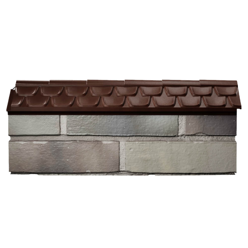 Парапет Zking Эльбрус Коричневый с посадкой на 0.5 кирпича (130мм) в Ташкенте фото