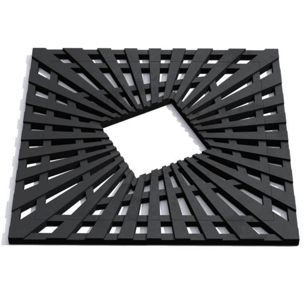 Приствольная решетка для дерева ZKING ATMOSPHERE 1.2х1.2м Черная Ташкент фото