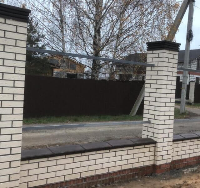 Колпак Zking Бона ХайТек Коричневый на столб 1.5х1.5 кирпича (385х385мм) в Ташкенте фото