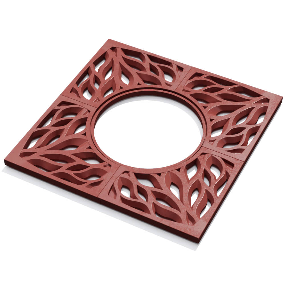 Приствольная решетка для дерева ZKING CRUST 1.2х1.2м Красная в Ташкенте фото