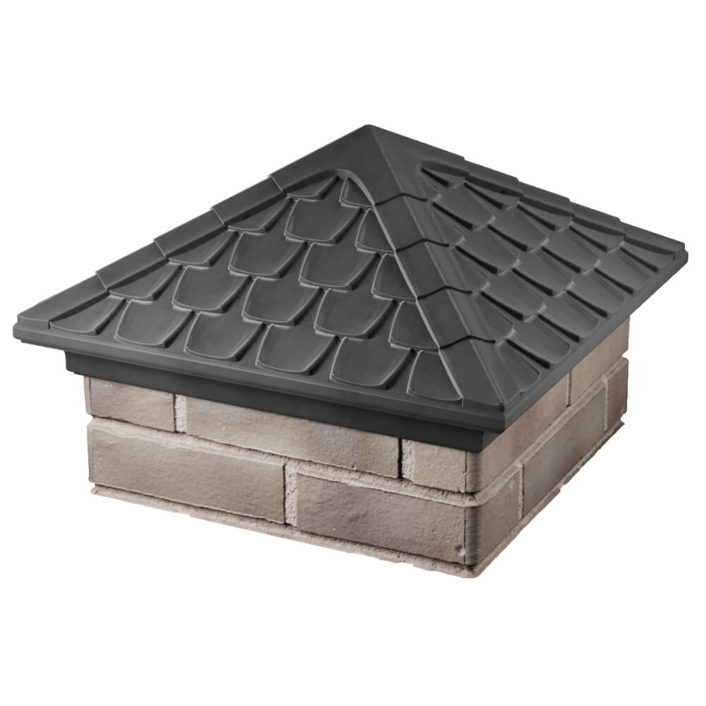 Колпак Zking Эльбрус Серый на столб 1.5х1.5 кирпича (385х385мм) в Ташкенте фото