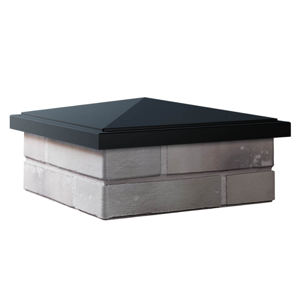 Колпак Zking БонаМоно Черный на столб 1.5х1.5 кирпича (385х385, 400х400мм) в Ташкенте фото