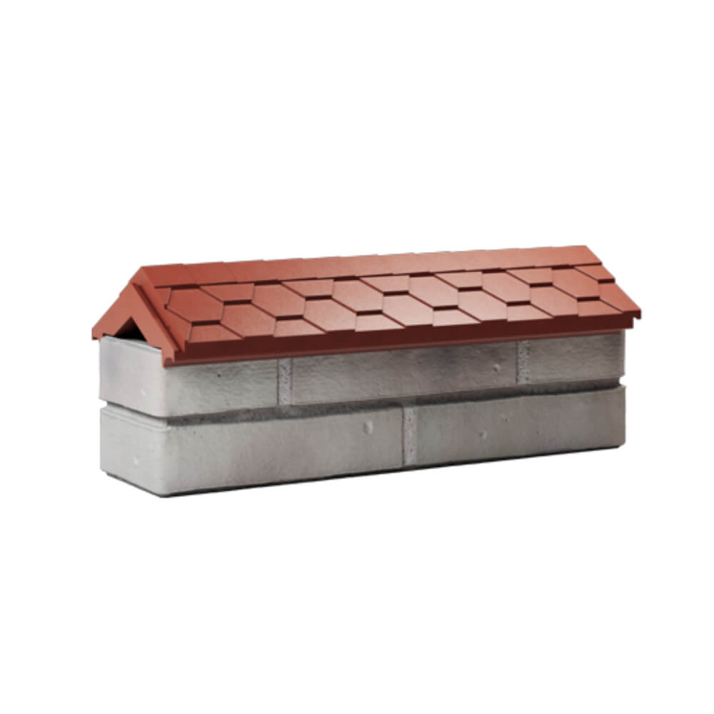 Парапет Zking Эверест Красный с посадкой на 0.5 кирпича (130мм) Ташкент фото