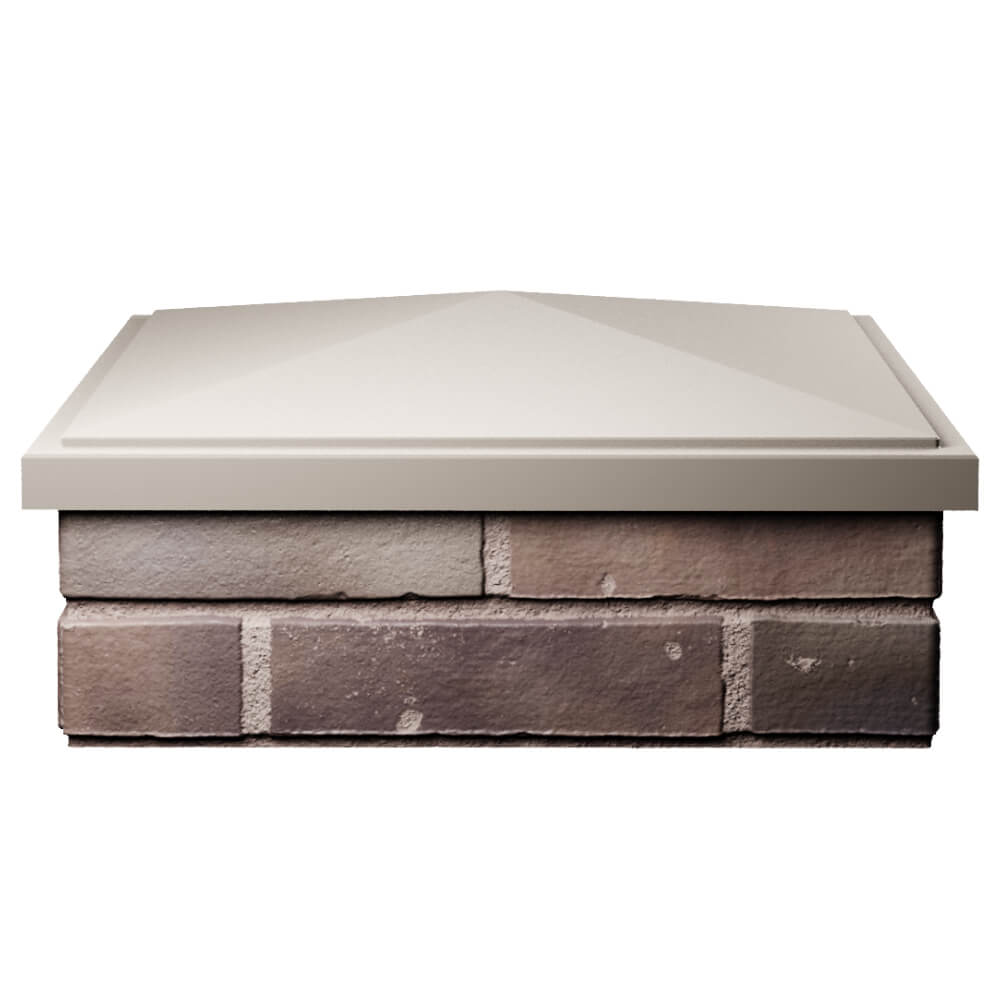 Колпак Zking БонаМоно Бежевый на столб 2х2 кирпича (515х515, 530х530мм) Ташкент фото