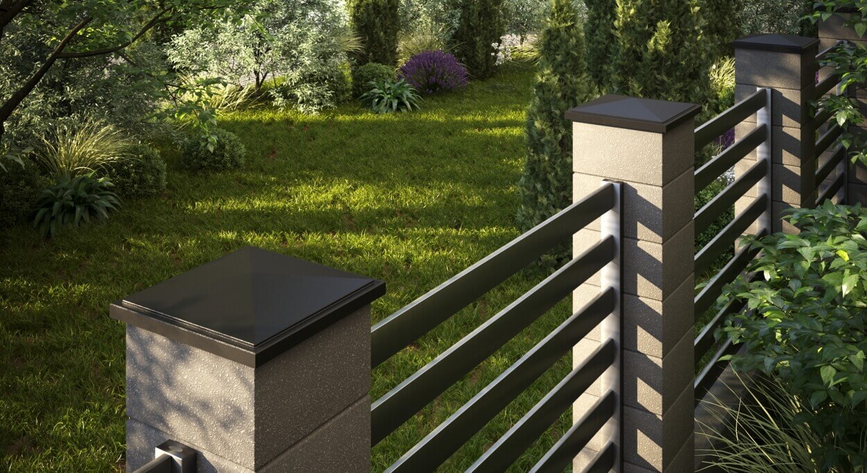 Колпак Zking БонаМоно Коричневый на столб 1.5х1.5 кирпича (385х385, 400х400мм) в Ташкенте фото