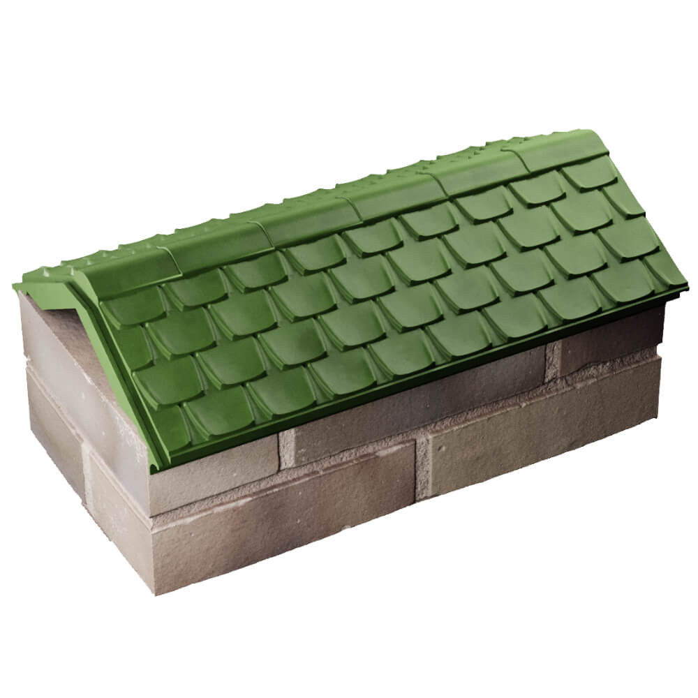 Парапет Zking Эльбрус Зеленый с посадкой на 1 кирпич (255мм) в Ташкенте фото