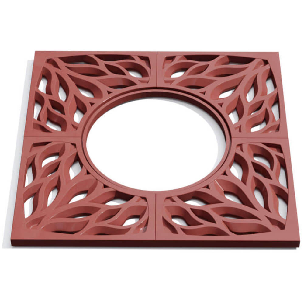 Приствольная решетка для дерева ZKING CRUST 1.2х1.2м Красная Ташкент фото