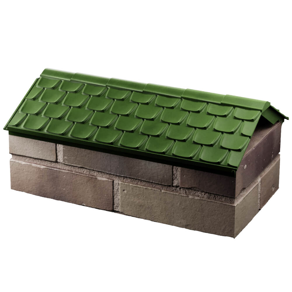 Парапет Zking Эльбрус Зеленый с посадкой на 1 кирпич (255мм) в Ташкенте фото