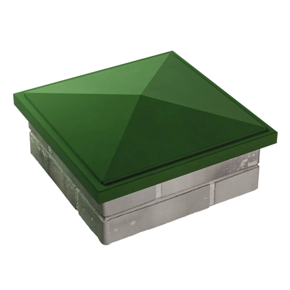 Колпак Zking БонаМоно Зеленый на столб 1.5х1.5 кирпича (385х385, 400х400мм) в Ташкенте фото