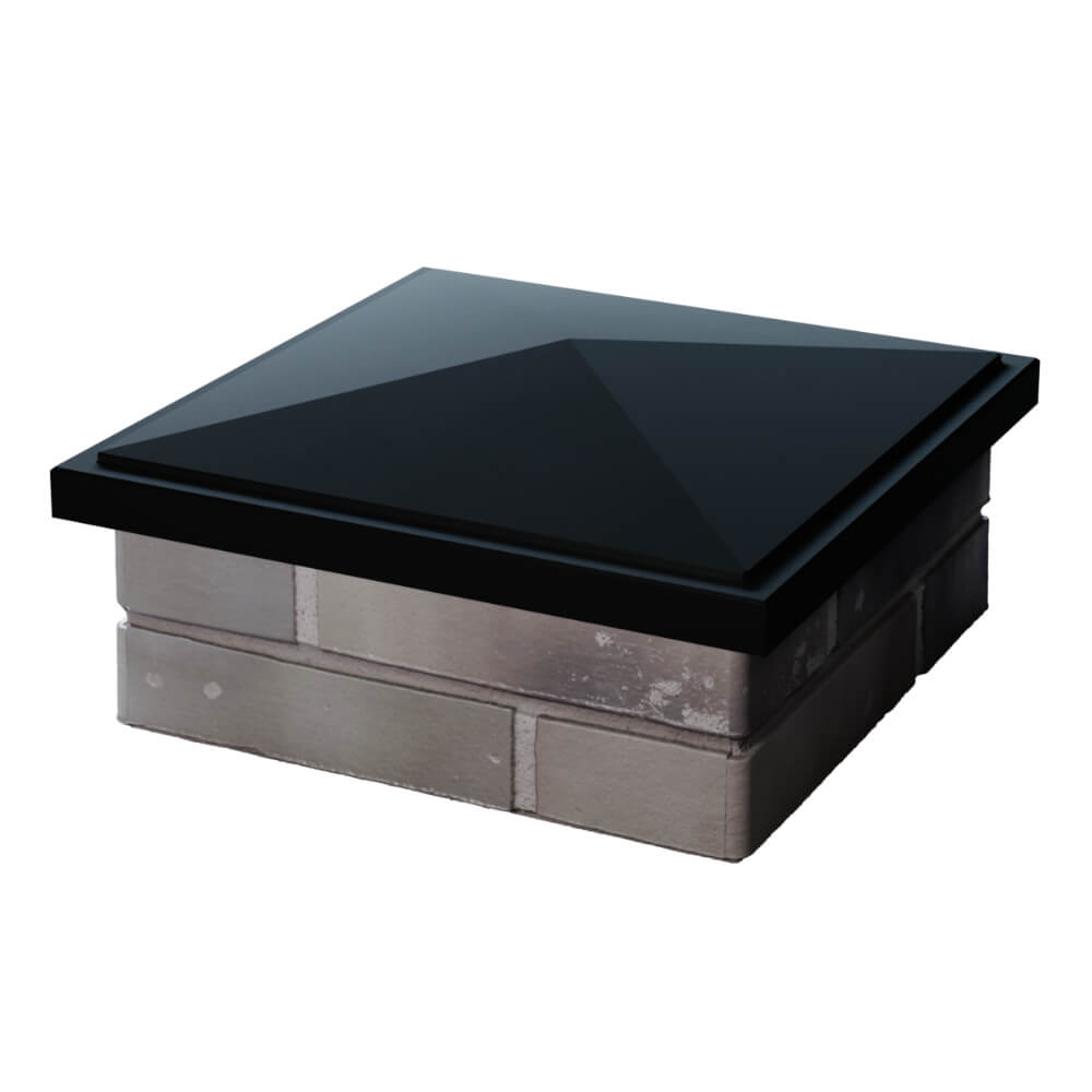 Колпак Zking БонаМоно Черный на столб 1.5х1.5 кирпича (385х385, 400х400мм) в Ташкенте фото