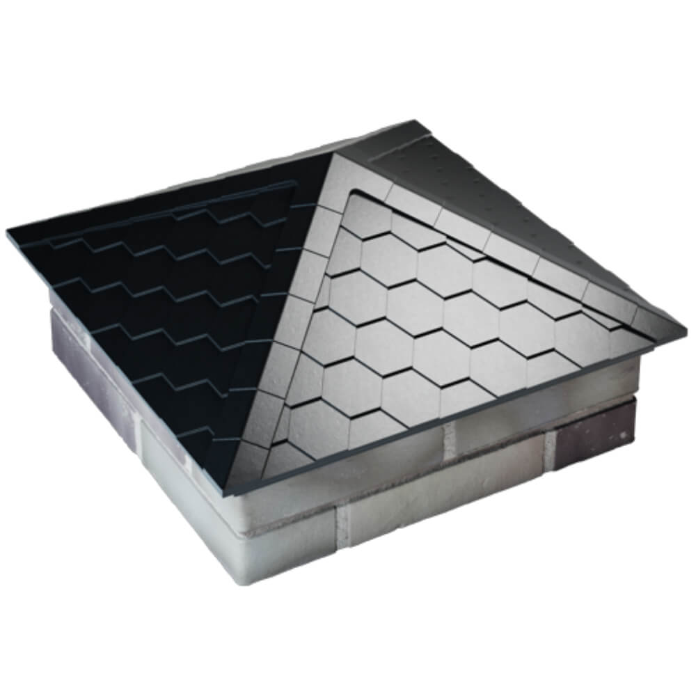 Колпак Zking Эверест Черный на столб 2х2 кирпича (535х535мм) Ташкент фото