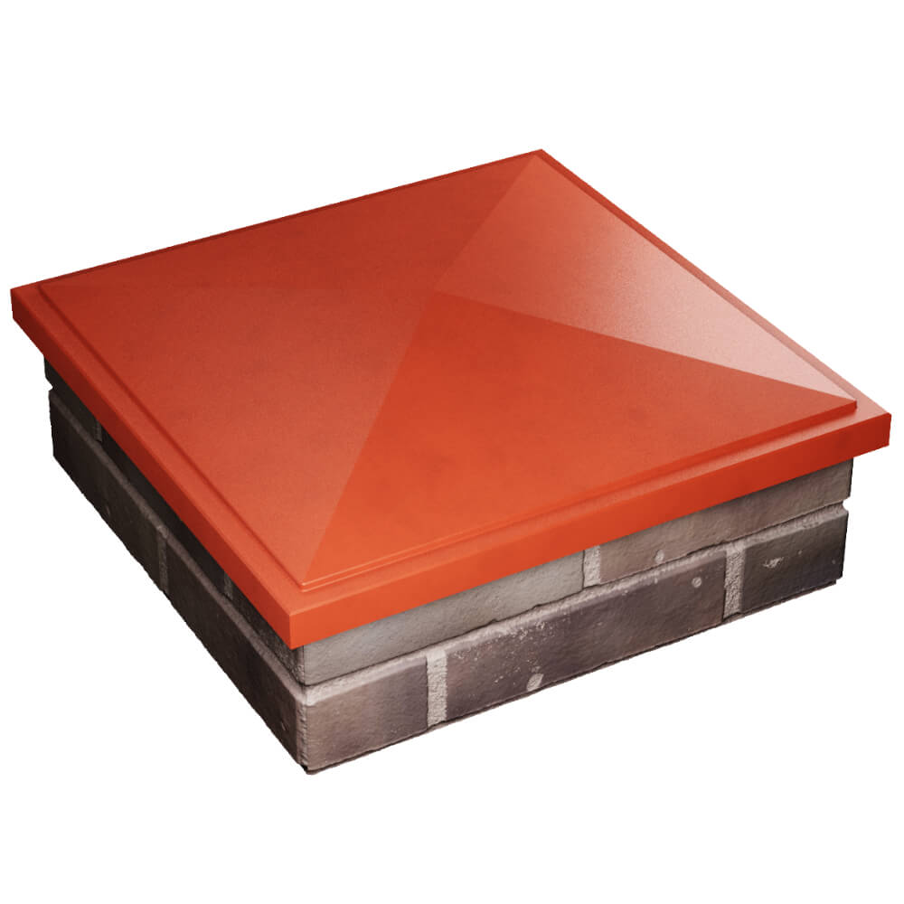 Колпак Zking БонаМоно Красный на столб 2х2 кирпича (515х515, 530х530мм) в Ташкенте фото