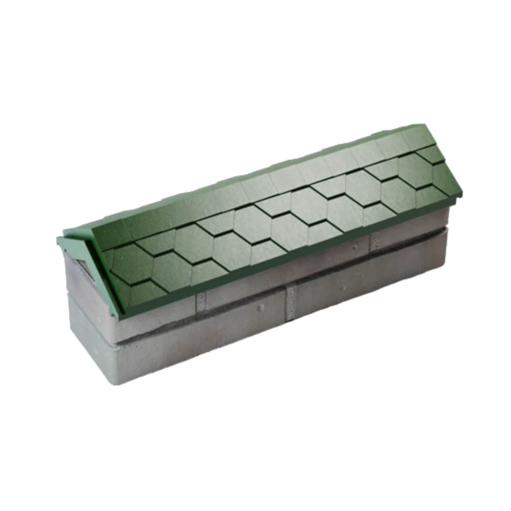 Парапет Zking Эверест Зеленый с посадкой на 0.5 кирпича (130мм) в Ташкенте фото