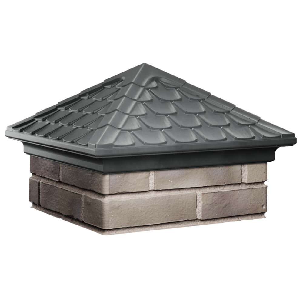 Колпак Zking Эльбрус Серый на столб 1.5х1.5 кирпича (385х385мм) в Ташкенте фото