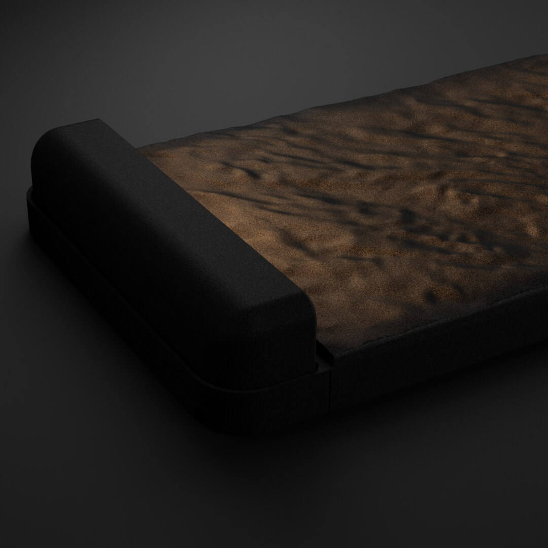 LED Светильник для шаговой плиты STONE Черный Сланец 330х75х98мм в Ташкенте фото