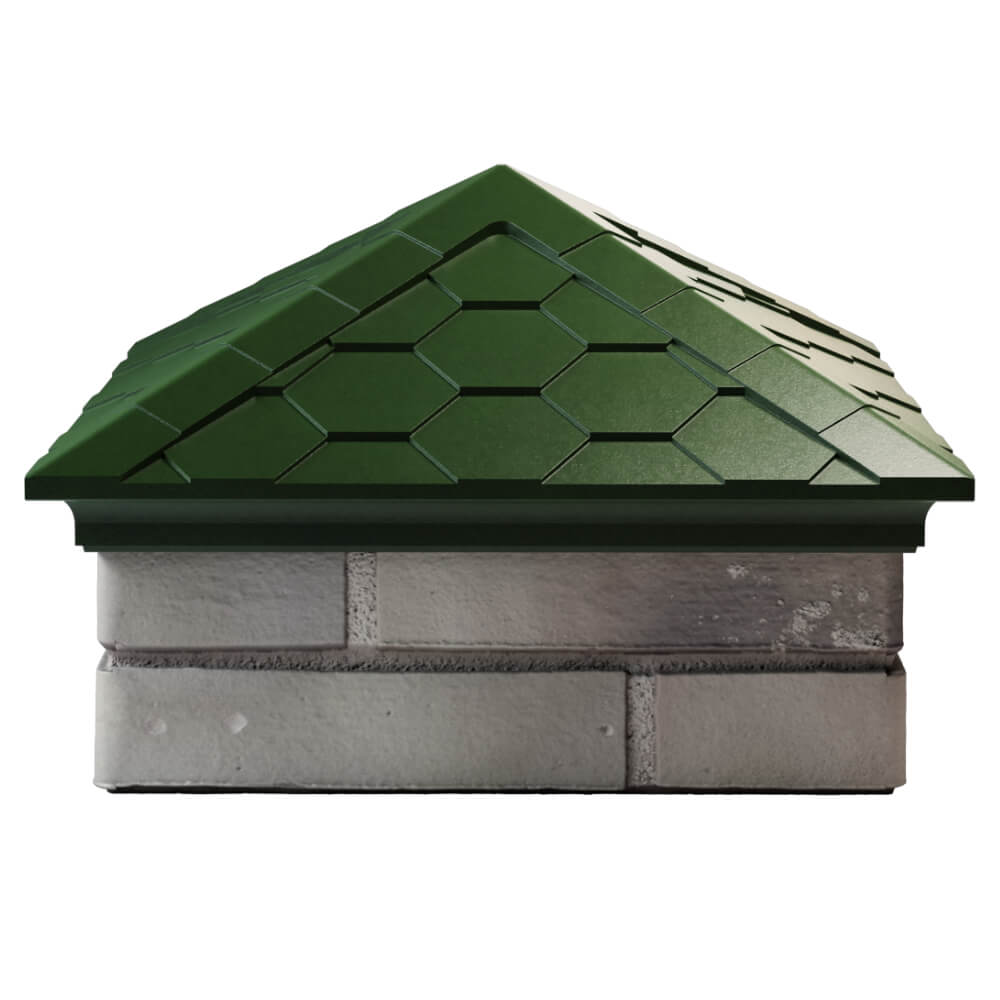 Колпак Zking Эверест Зеленый на столб 1.5х1.5 кирпича (390х390мм) Ташкент фото